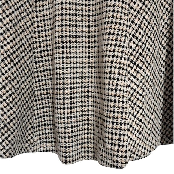 Stitch & Pine Houndstooth A-Line Mini Skirt S Polyester Blend - Picture 6 of 8
